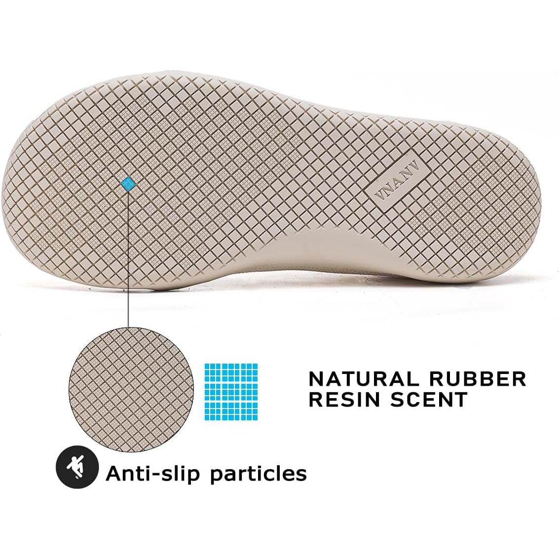 Zapatos Barefoot VNANV para Mujeres, Punta Ancha, Suela Cero