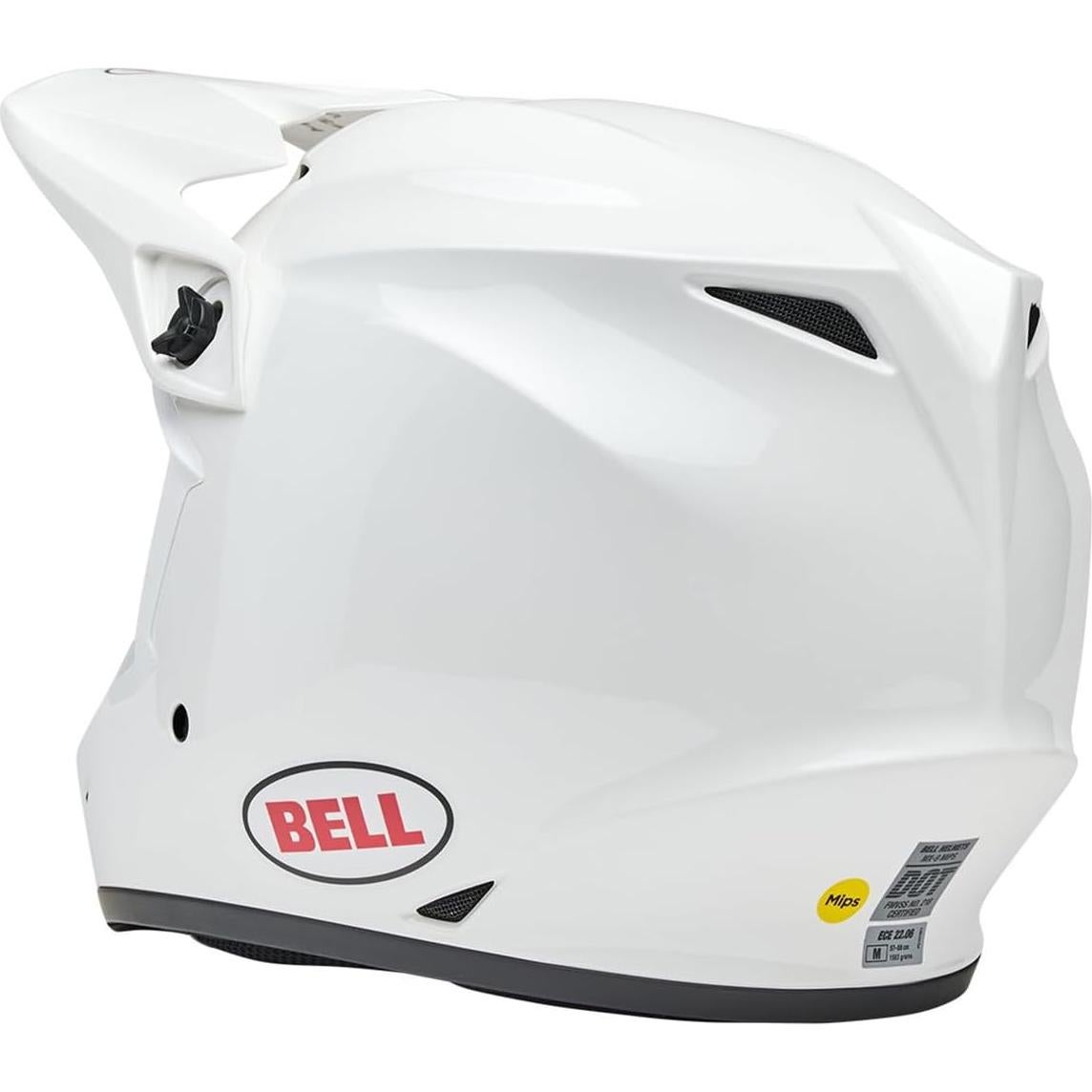 Casco de Motocross BELL MX-9 MIPS Blanco 2,22 kg