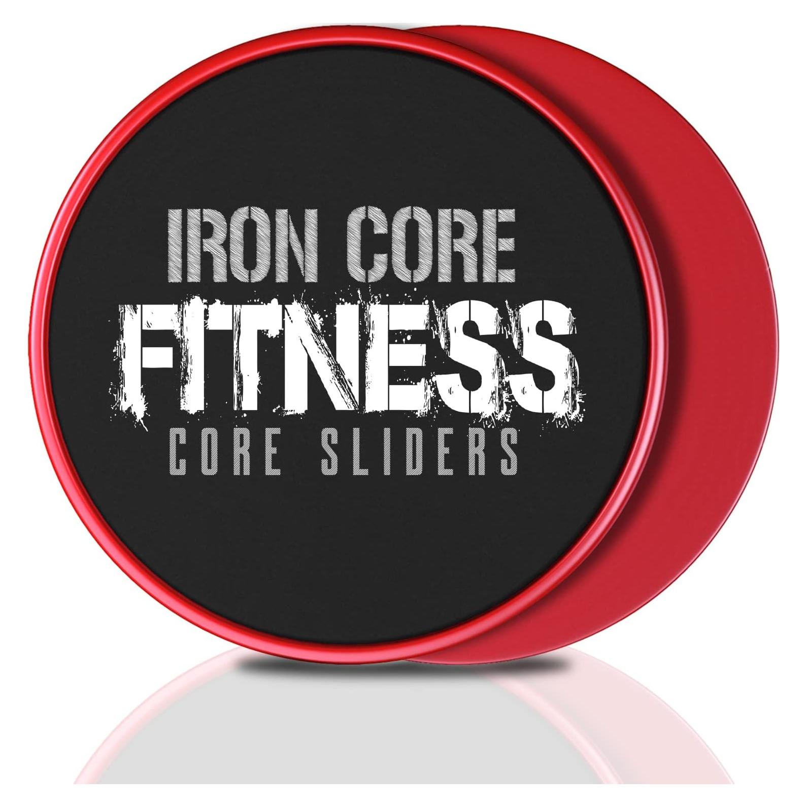 Deslizadores de Núcleo Iron Core Fitness 17.78 cm Rojo