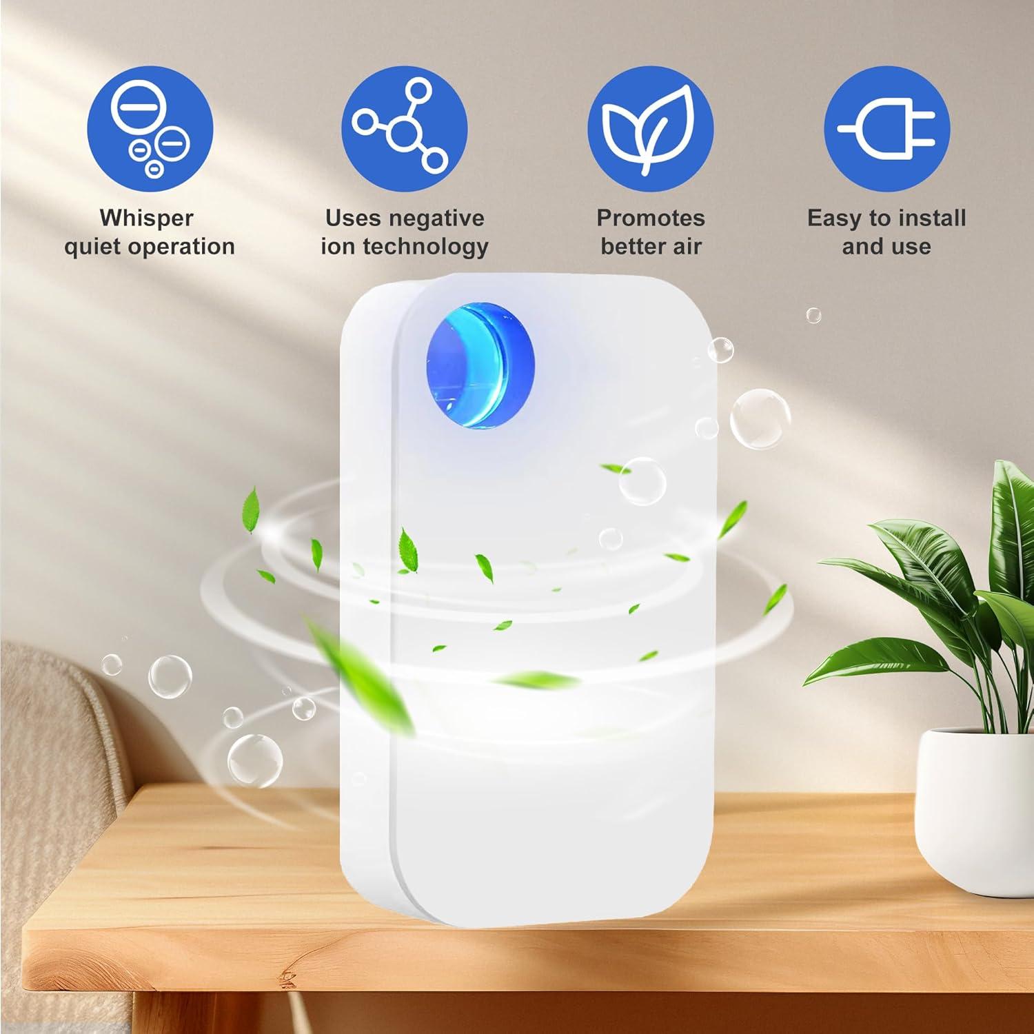 Purificador de aire iónico portátil Dd-JHQ 2025, 4 salidas