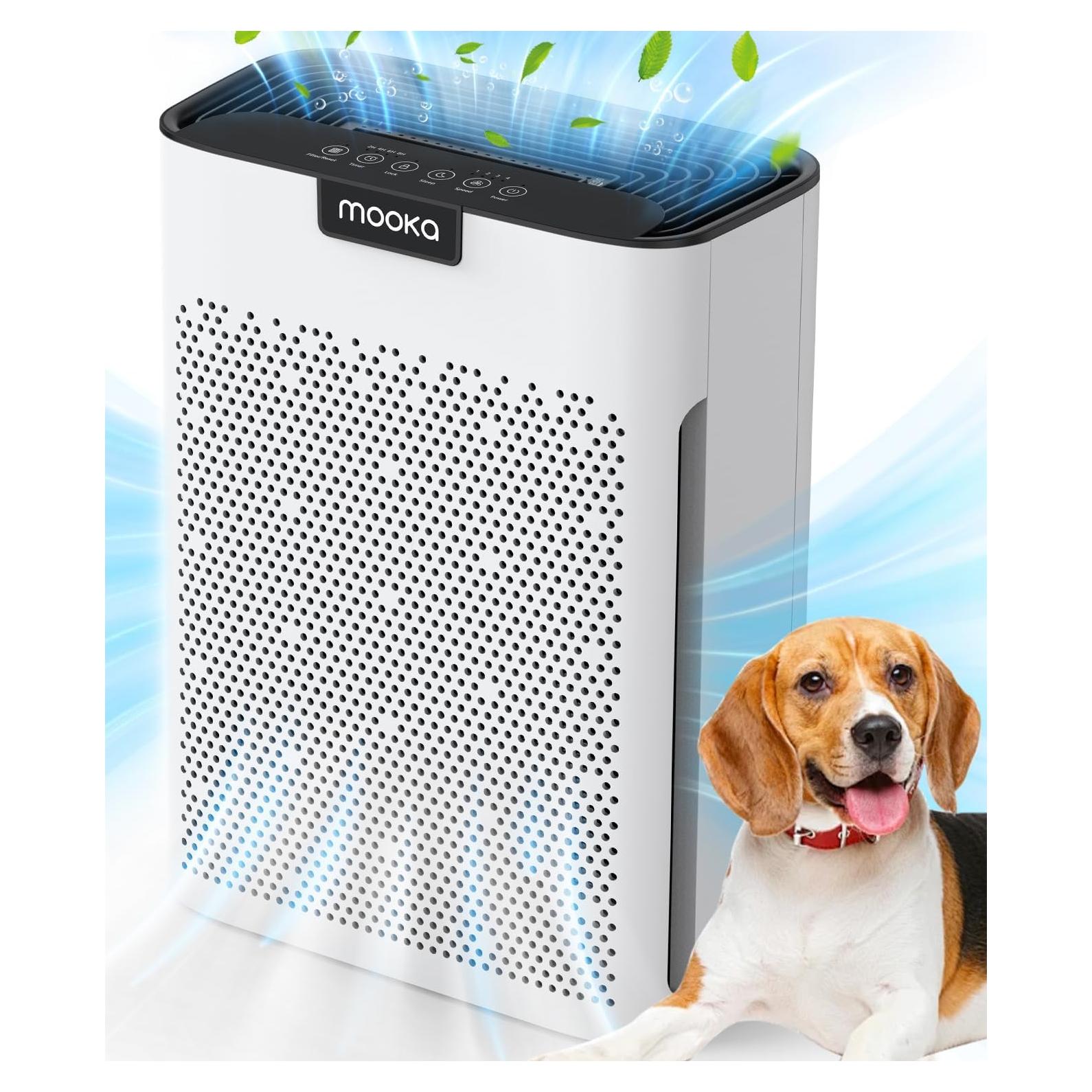 Purificador de Aire HEPA MOOKA KJ190L para Habitaciones Grandes