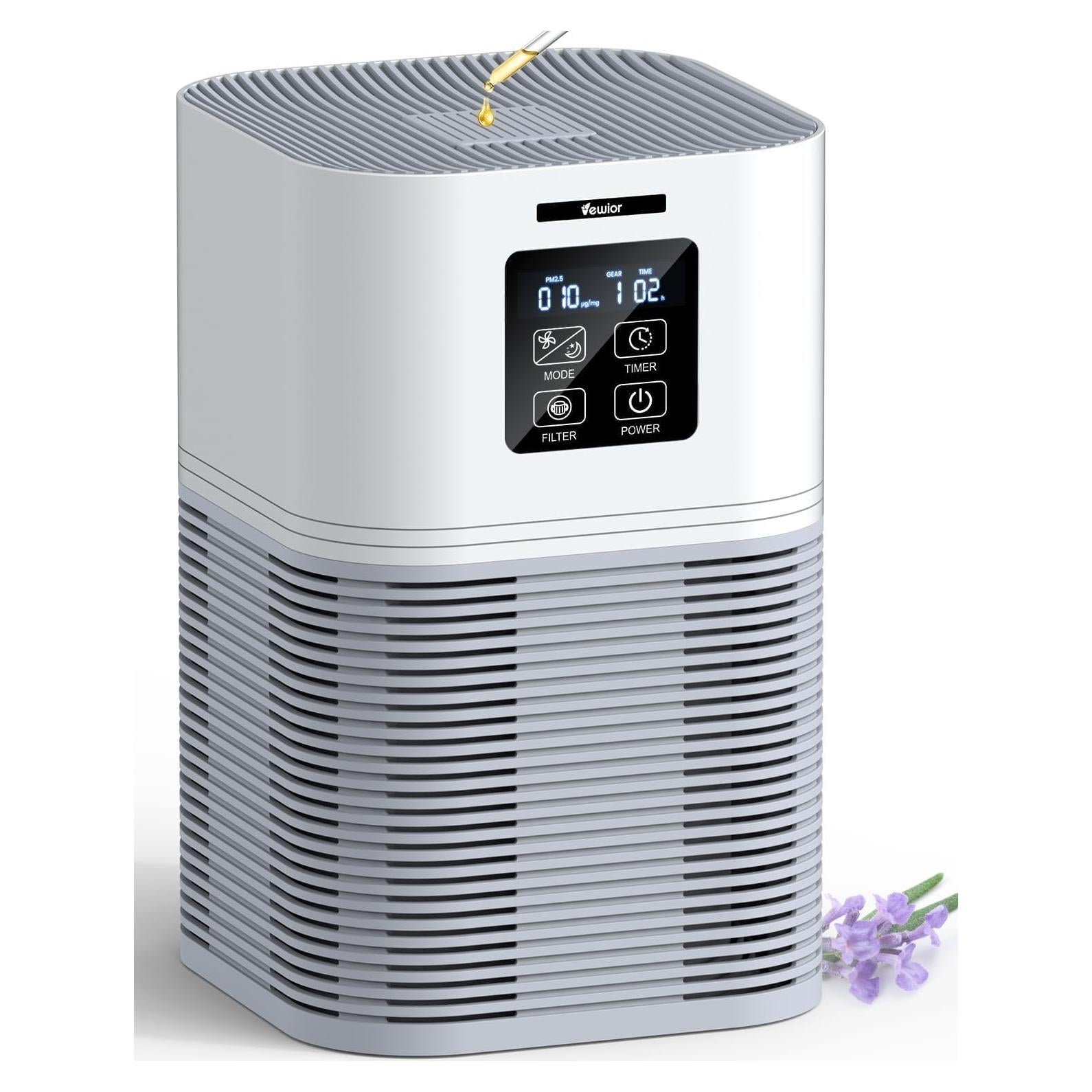 Purificador de Aire VEWIOR A7 HEPA H13 para Habitaciones 111.6 m²