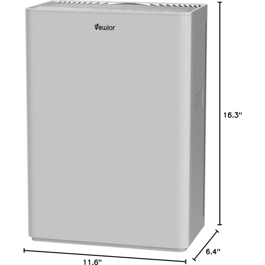 Purificador de Aire VEWIOR para Habitaciones Grandes 204 m² HEPA