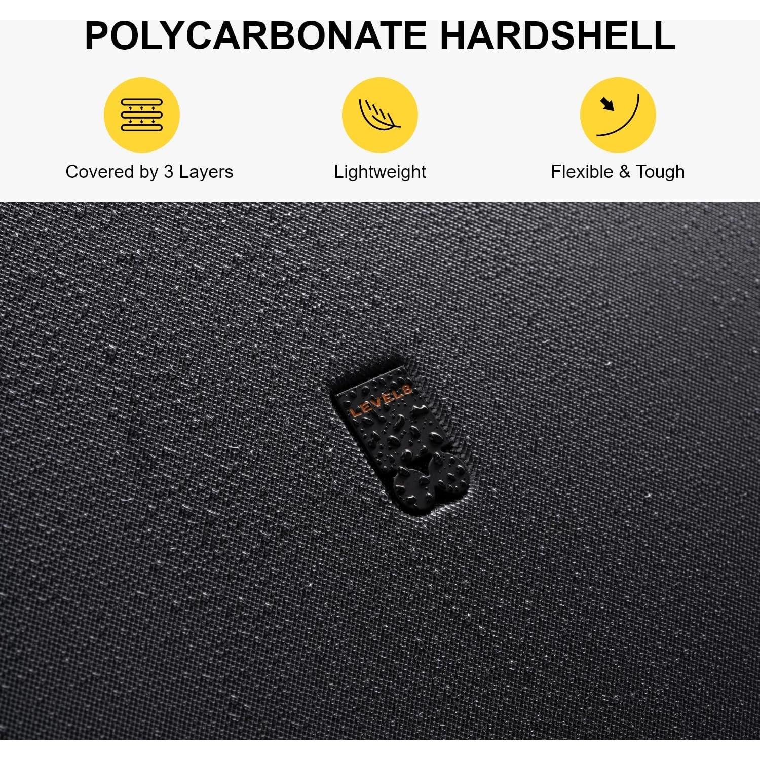 Rolling Carry on Luggage Airline Approved, Carry-on Suitcases with Wheels, Lightweight Luminous Textured Luggage for Men Women, Tsa Lock, 20 Inch, Dark Grey