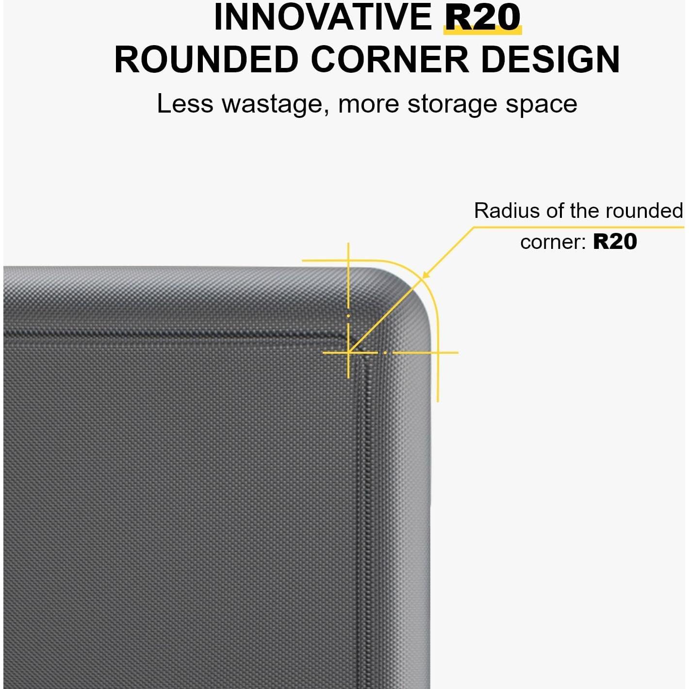 Rolling Carry on Luggage Airline Approved, Carry-on Suitcases with Wheels, Lightweight Luminous Textured Luggage for Men Women, Tsa Lock, 20 Inch, Dark Grey