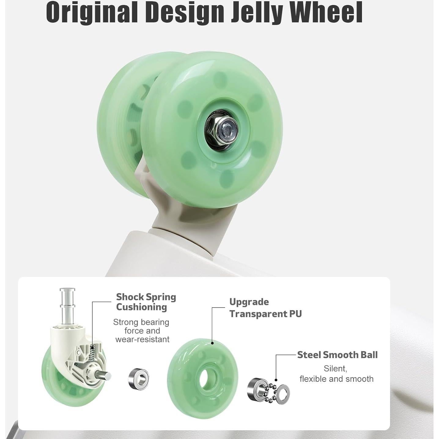 Maleta de Mano ROPLUS 21" Aluminio Blanco con Ruedas Gel