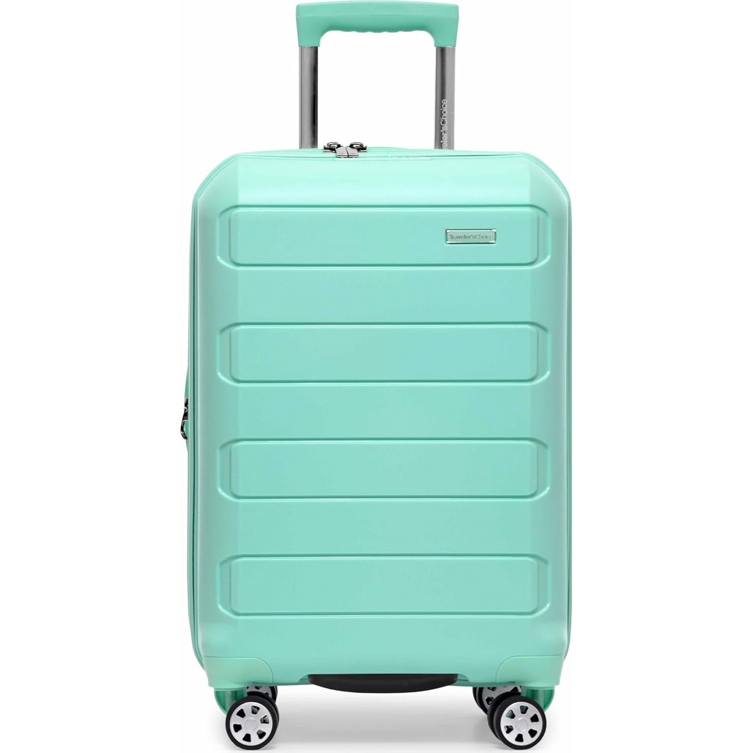 Maleta Expandible de Mano Traveler's Choice 22" Verde Menta