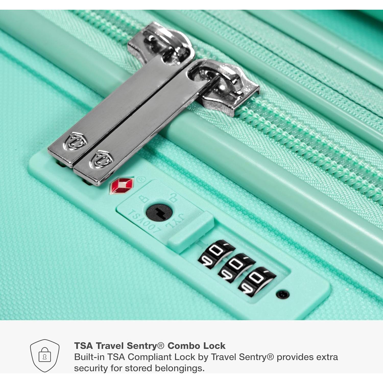 Maleta Expandible de Mano Traveler's Choice 22" Verde Menta