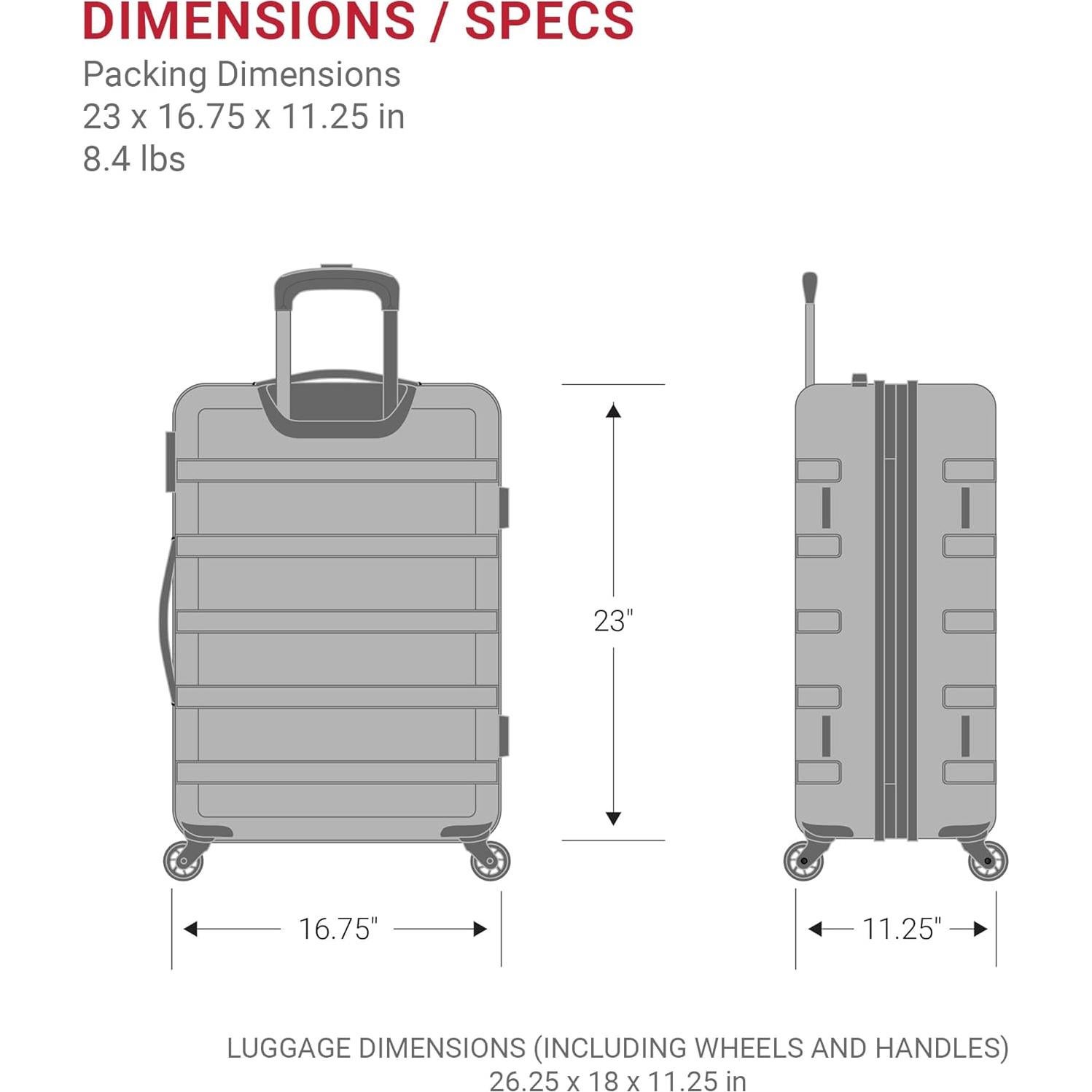 Maleta Dura Expandible SwissGear 7366 23" Blanca 88L