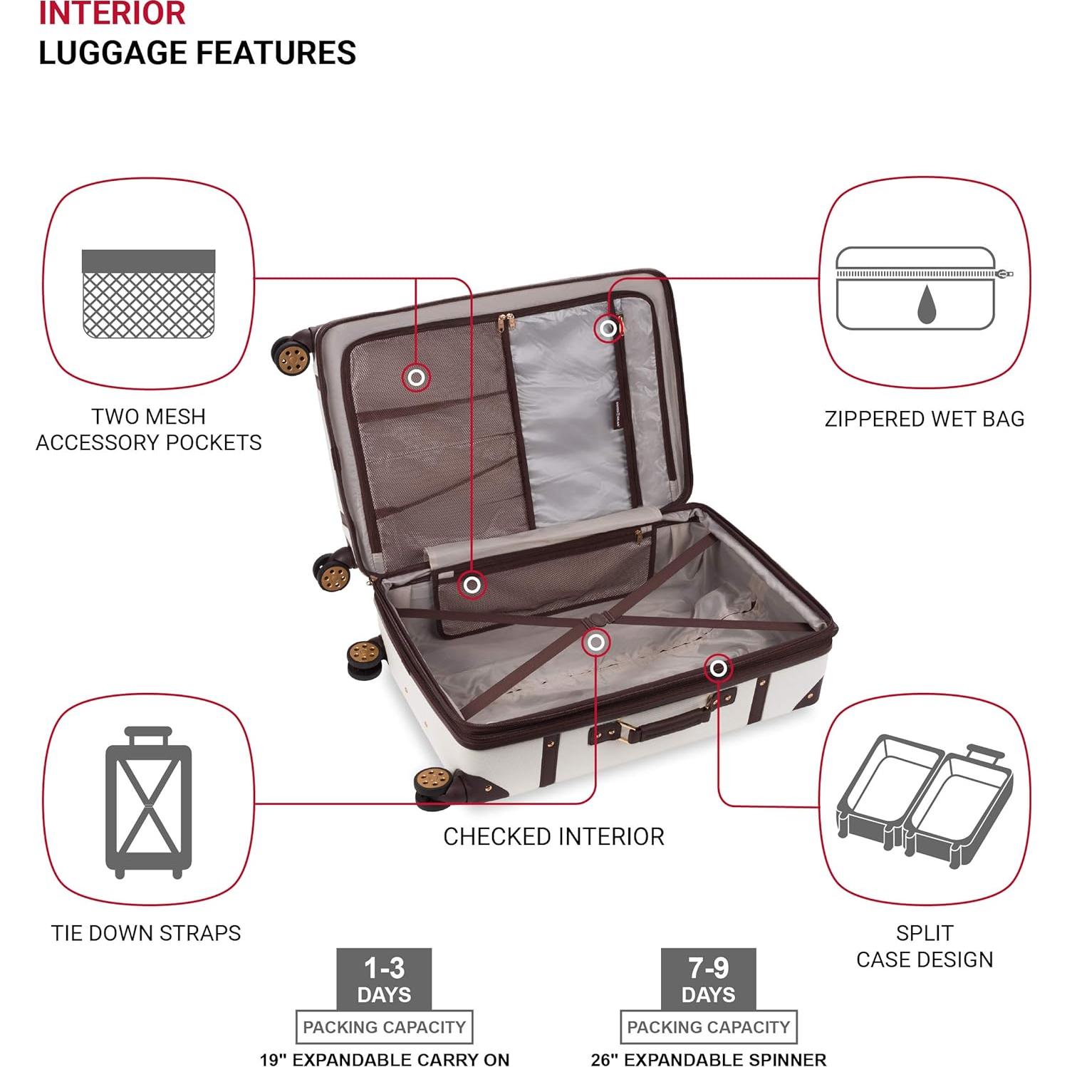 Maleta Dura Expandible SwissGear 7739 Juego 2 Piezas 19/26"