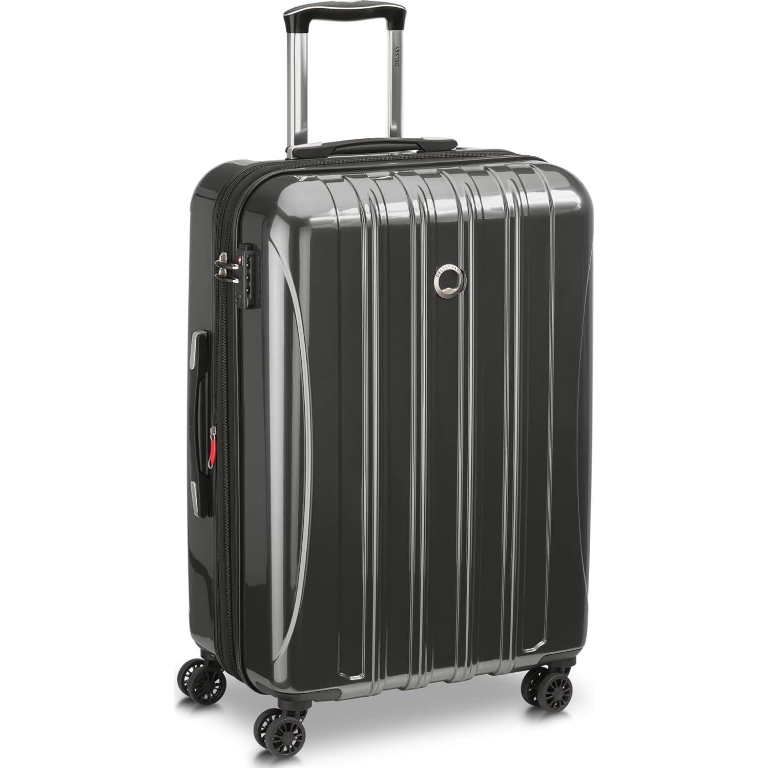 Maleta Delsey Helium Aero 24" Expandible Policarbonato Carbón