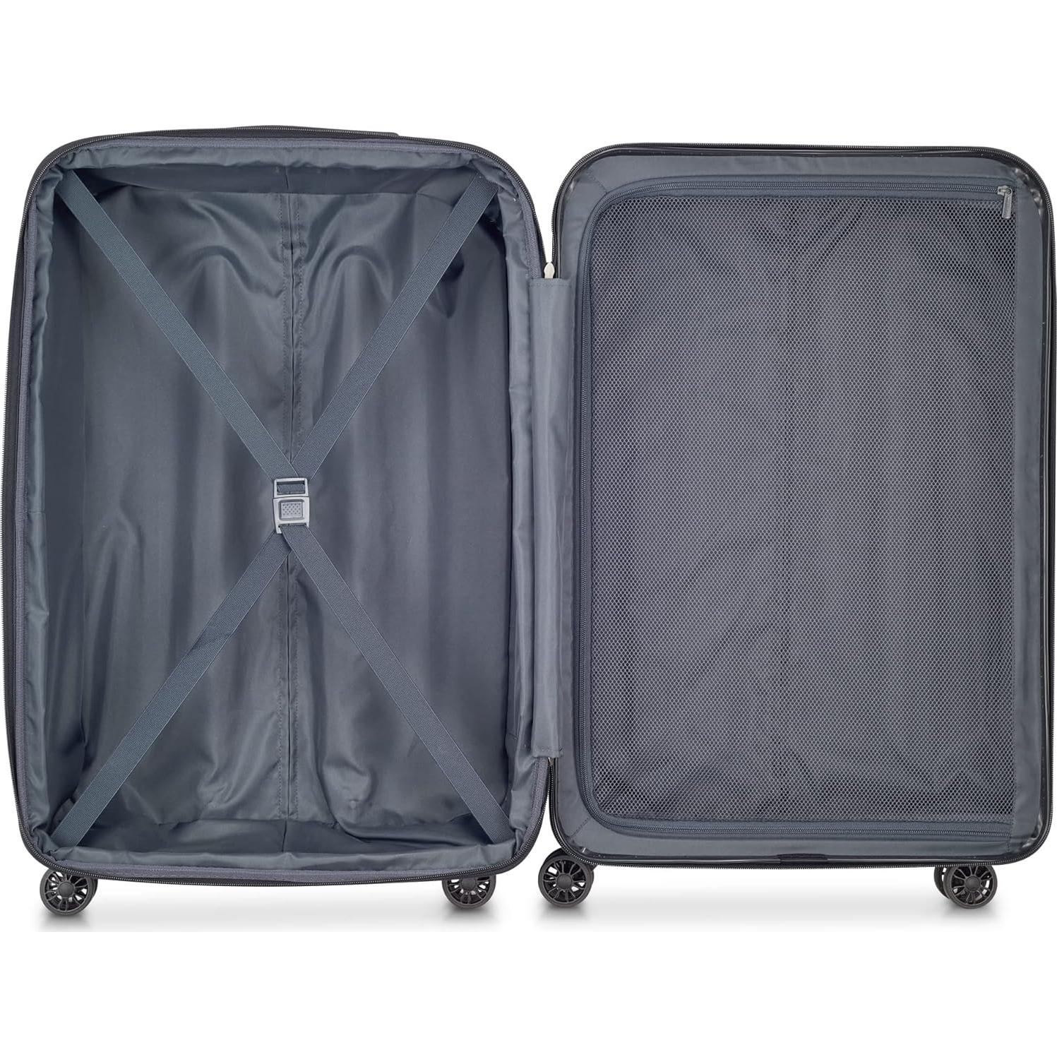 Maleta Delsey Helium Aero 24" Expandible Policarbonato Carbón