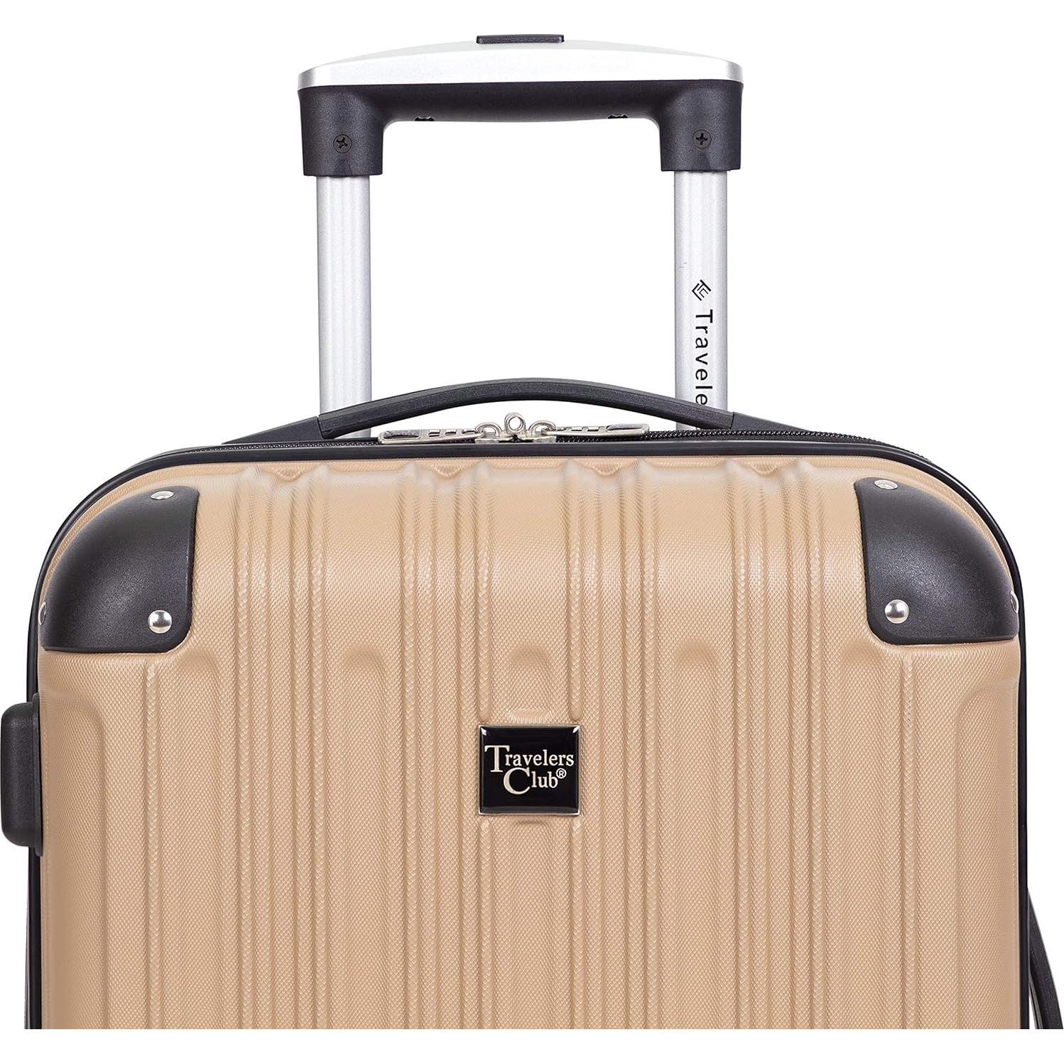Midtown Hardside 4-Piece Luggage Travel Set, Tan