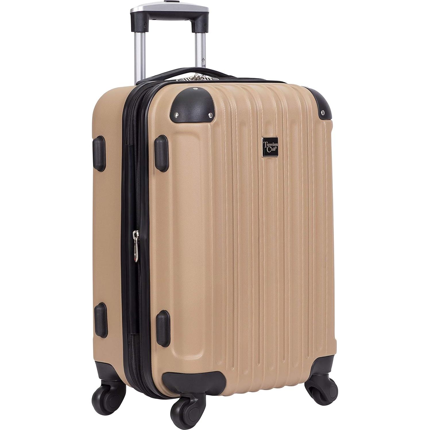 Midtown Hardside 4-Piece Luggage Travel Set, Tan