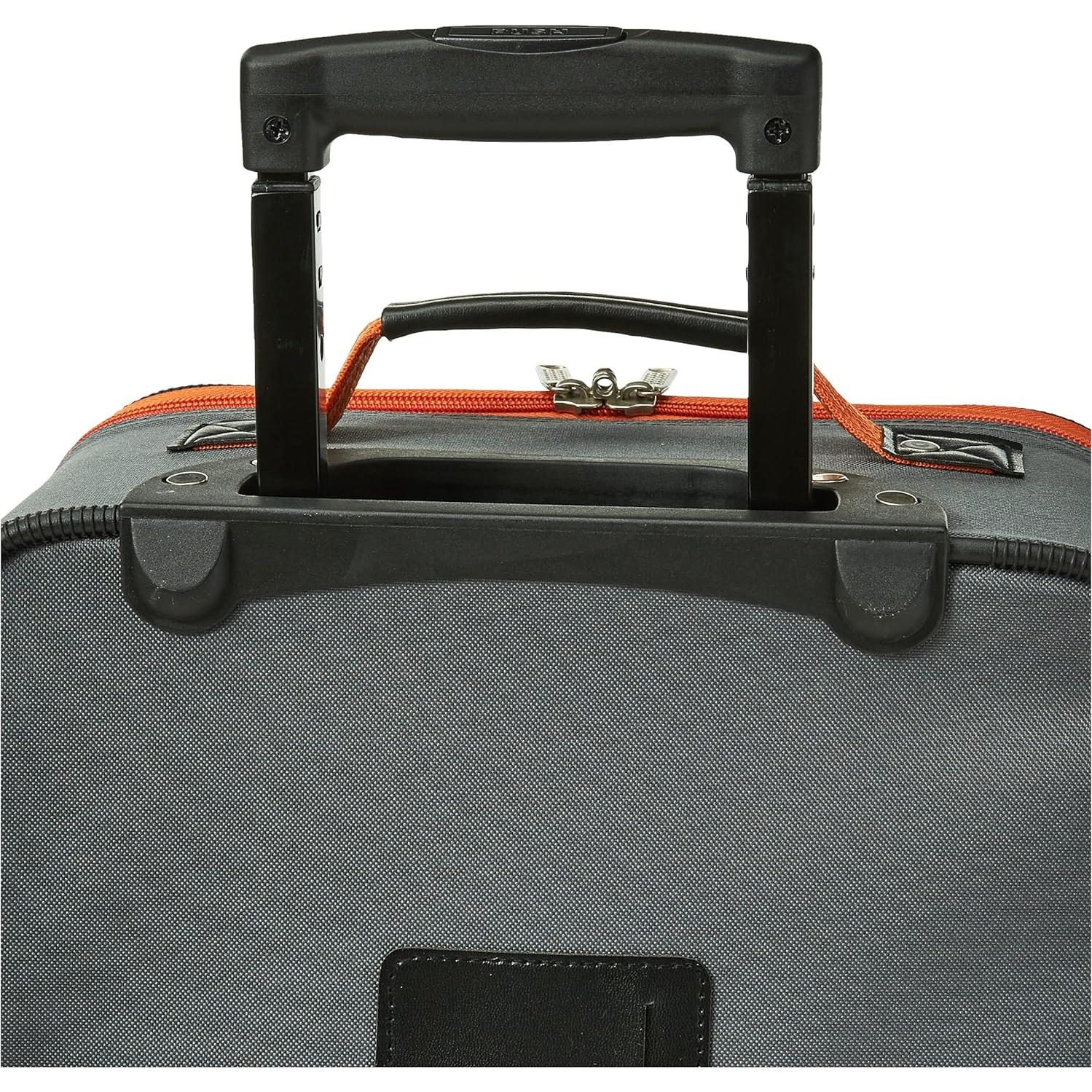 Fashion Expandable Softside Upright Luggage Set, Charcoal, 2-Piece (14/19)