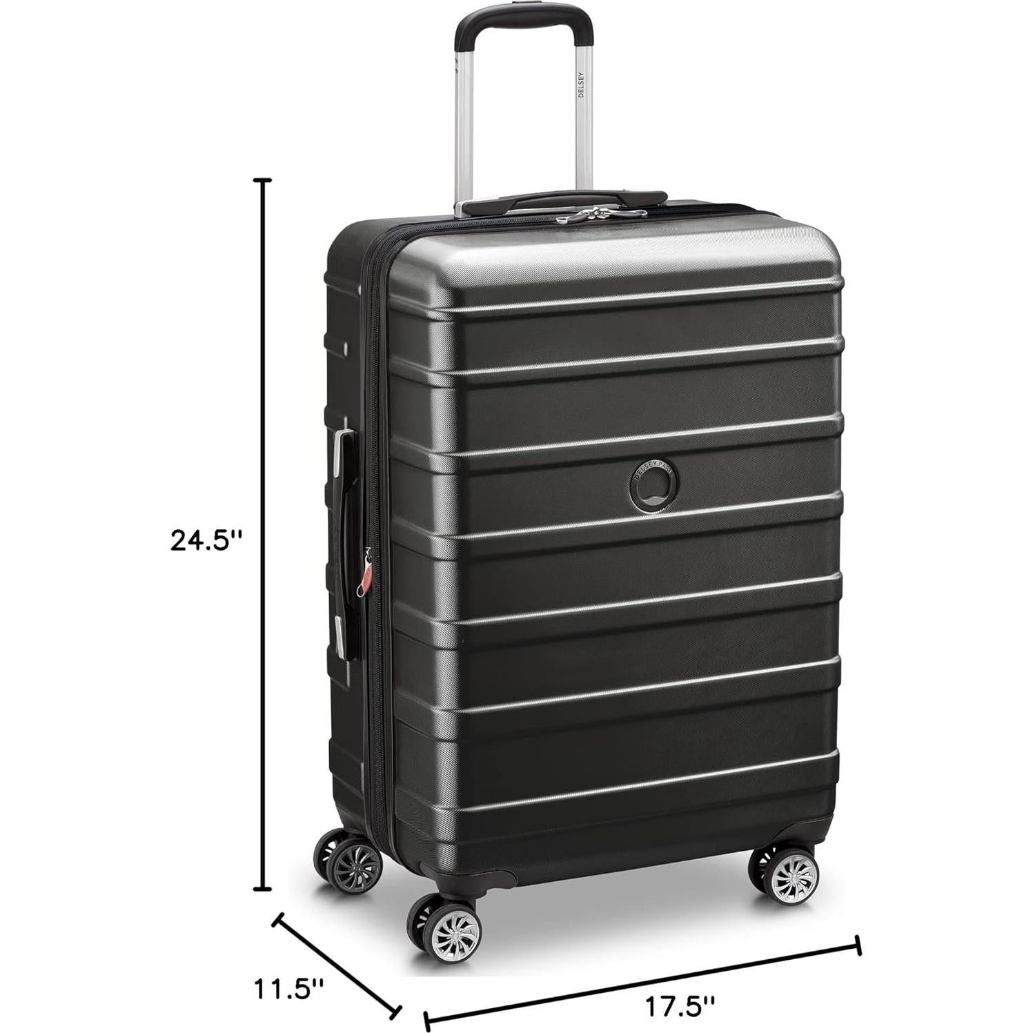 Maleta Delsey Paris Margot Mediana 61x29x44.5 cm Negra