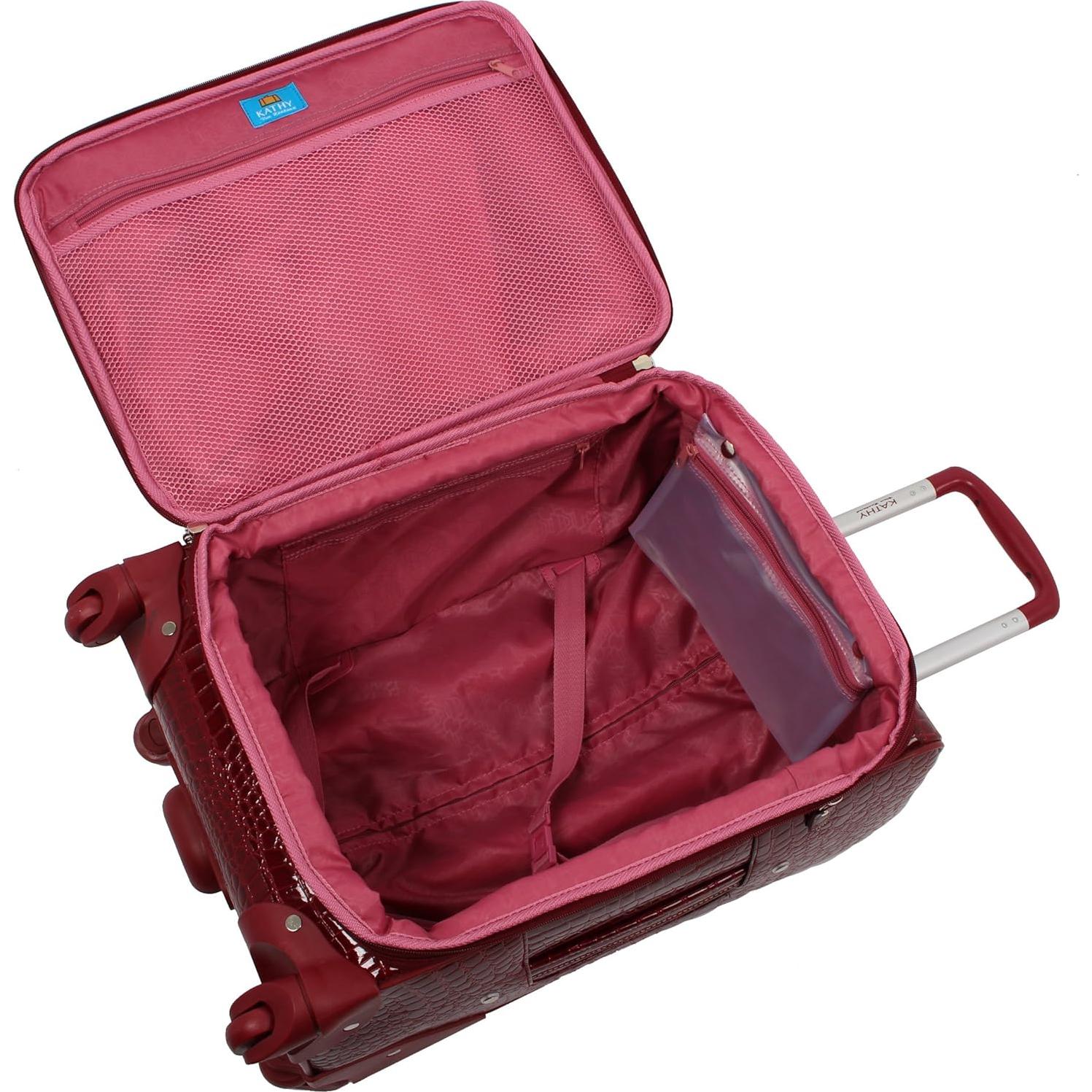 Maleta Expandible Kathy Van Zeeland 28" PVC Burgundy 90L