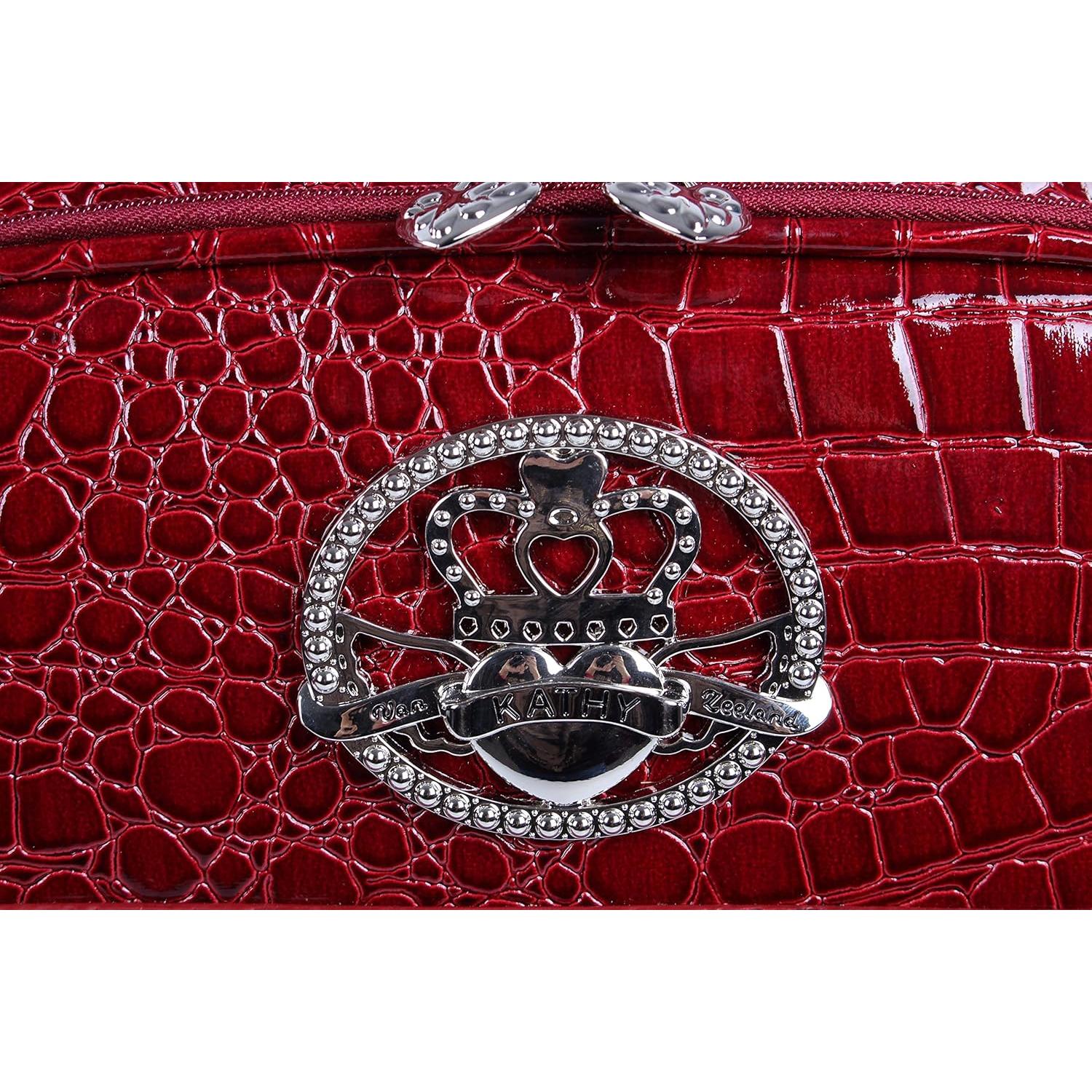 Maleta Expandible Kathy Van Zeeland 28" PVC Burgundy 90L