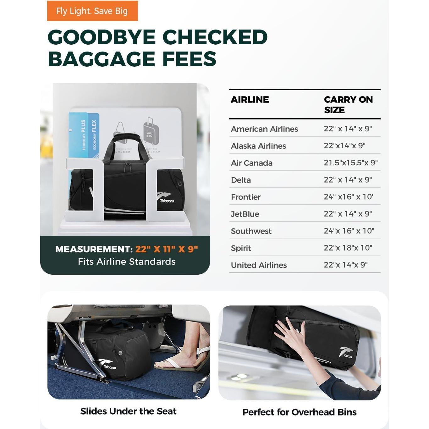 Bolsa de Gimnasio Tolaccea 45L Unisex con Compartimentos