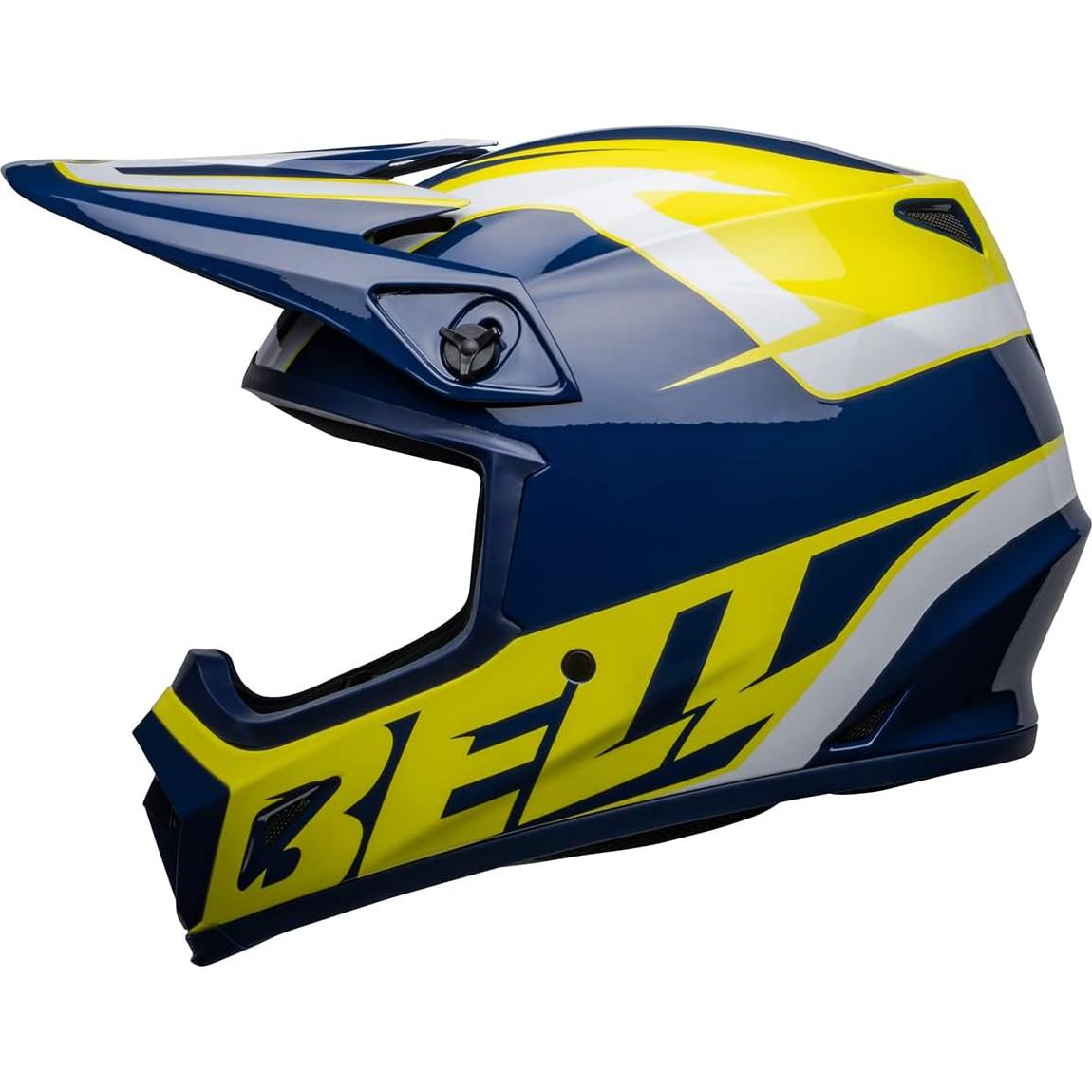 Casco de Motocross BELL MX-9 MIPS Azul/Amarillo Mediano