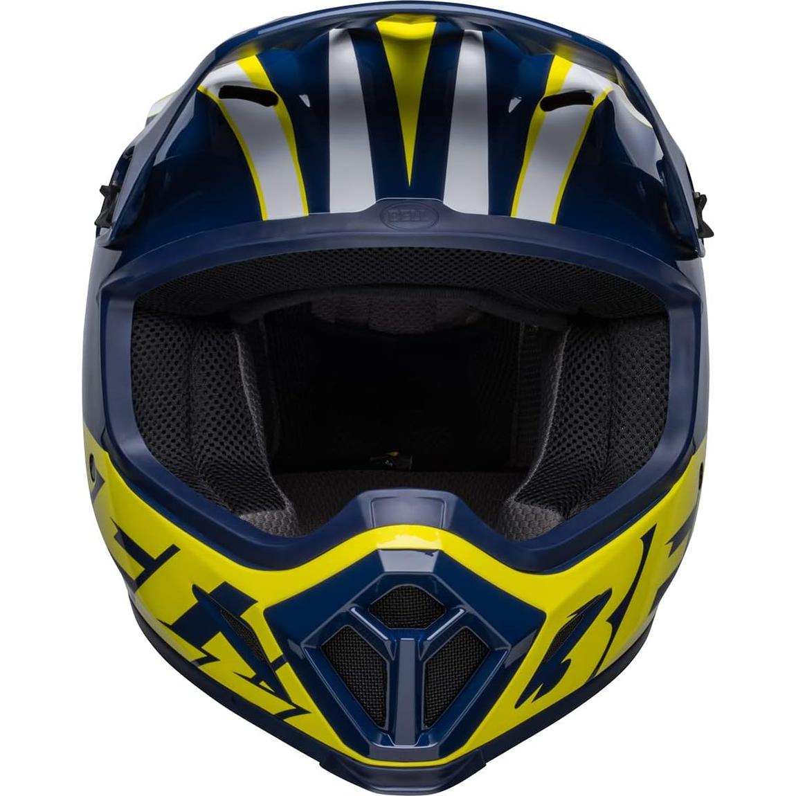Casco de Motocross BELL MX-9 MIPS Azul/Amarillo Mediano