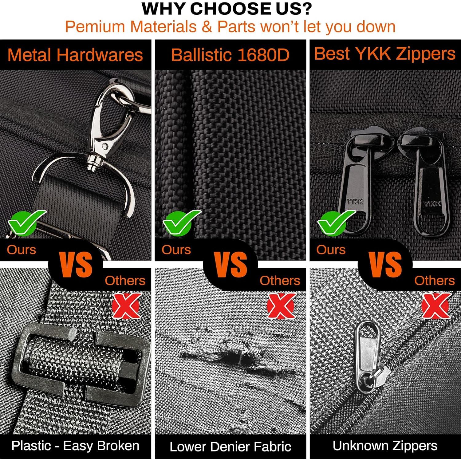 Bolsa de viaje AGLAUS Tourenne 45L plegable negra con compartimento para zapatos