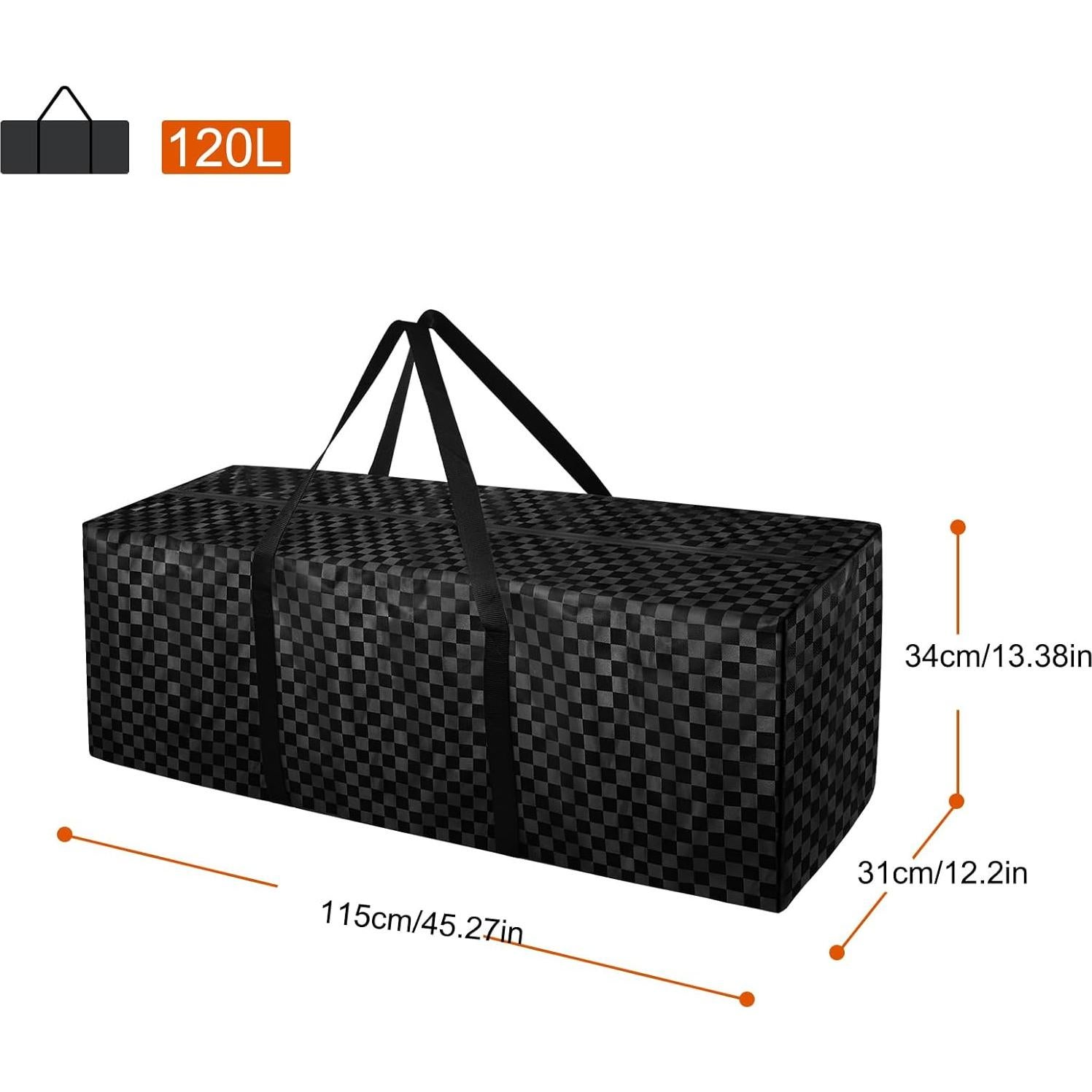Bolsa de Deporte Nomiou 120L Plegable Tela a Cuadros