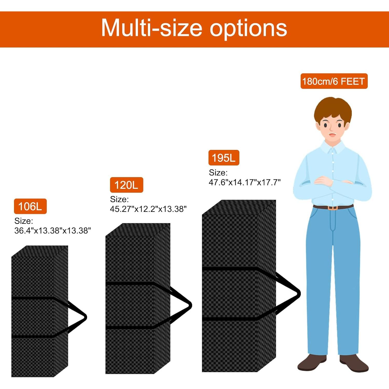 Bolsa de Deporte Nomiou 120L Plegable Tela a Cuadros