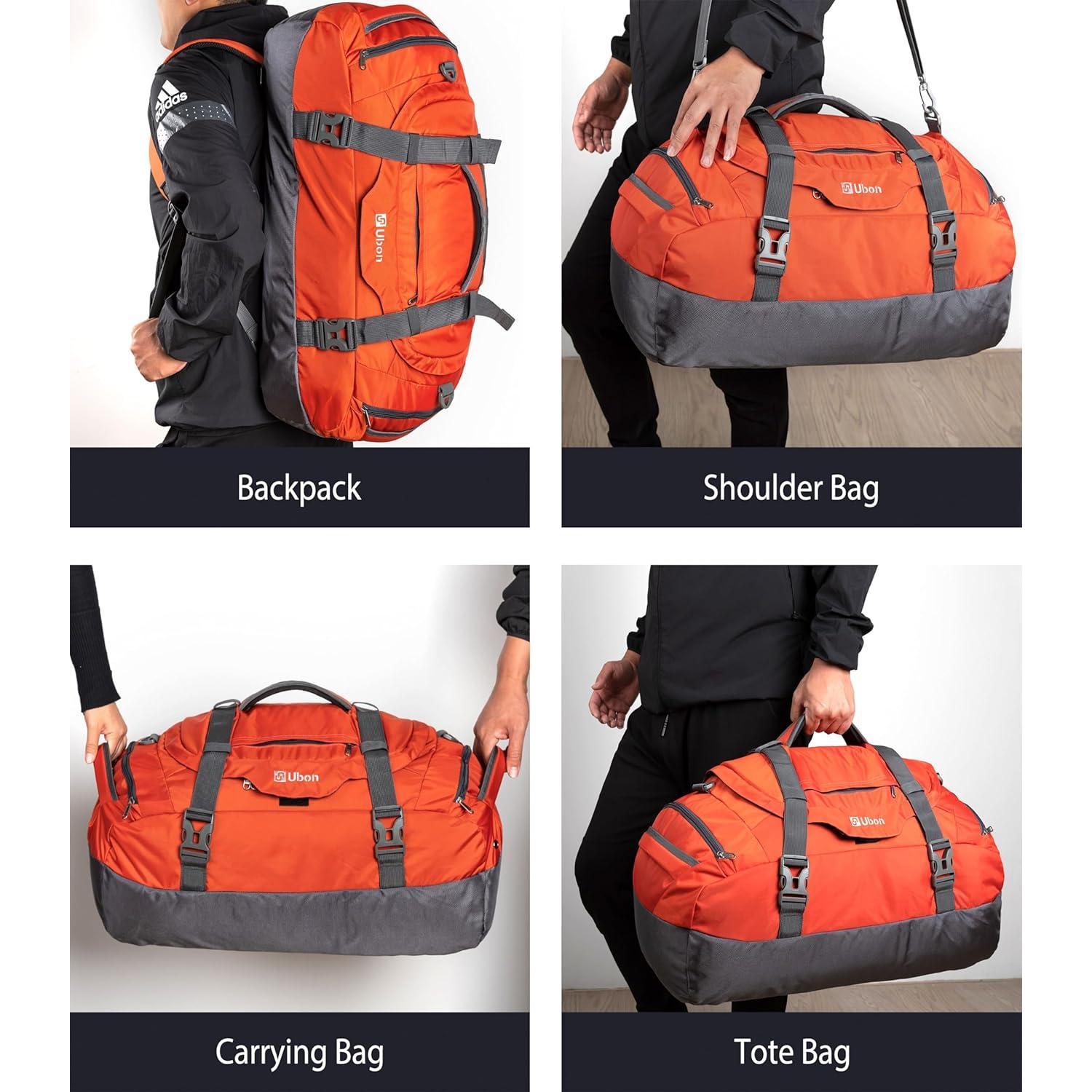 Bolsa de viaje grande Ubon 45L con compartimentos y correas