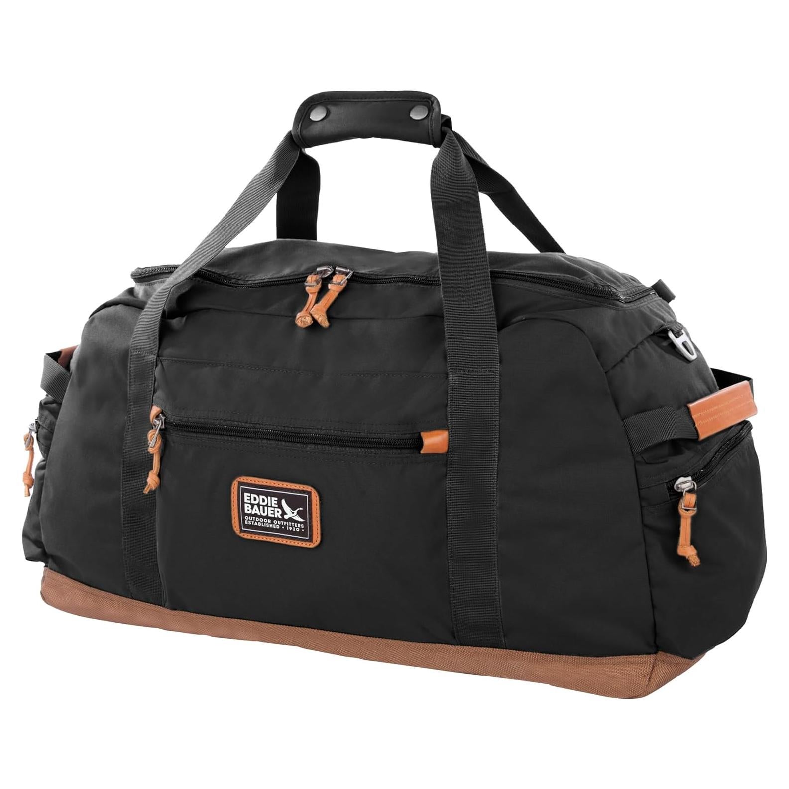 Eddie Bauer Bygone Duffel 45L Negro | Poliester/Nylon Resistente