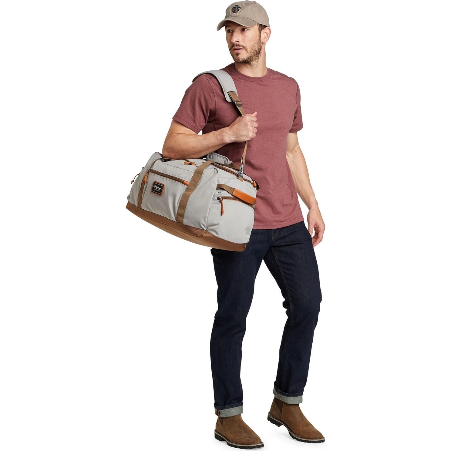 Eddie Bauer Bygone Duffel 45L Negro | Poliester/Nylon Resistente