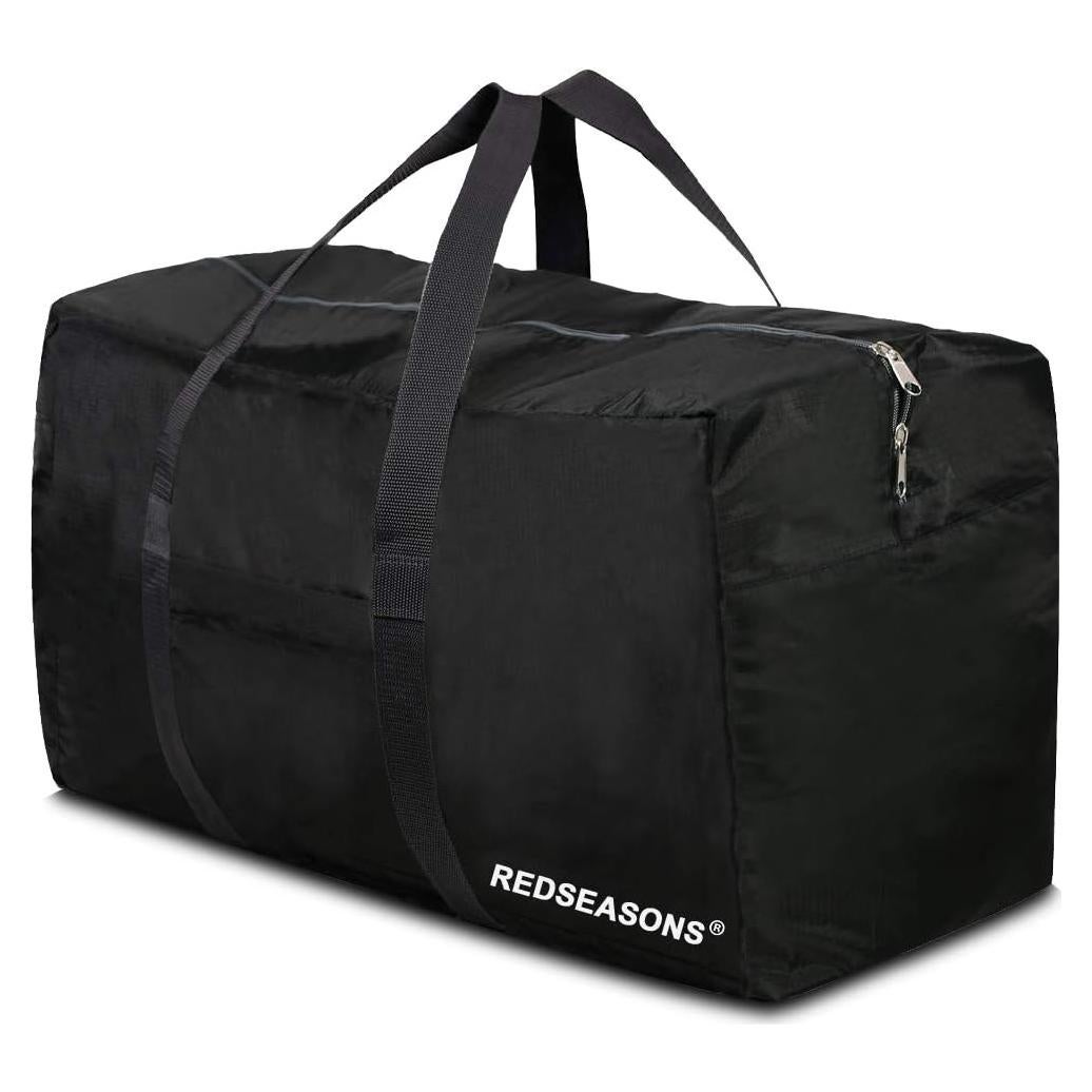 Bolsa de viaje plegable RedSeasons 96L impermeable negra