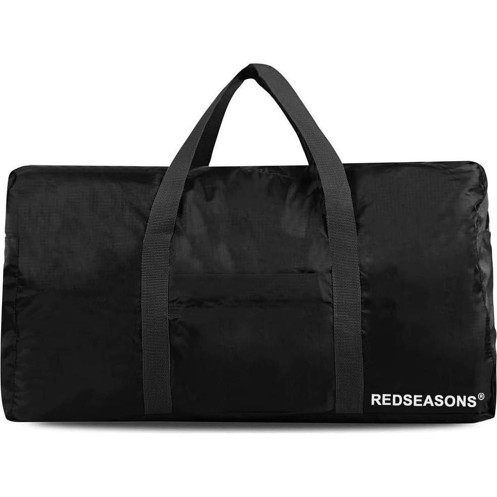 Bolsa de viaje plegable RedSeasons 96L impermeable negra