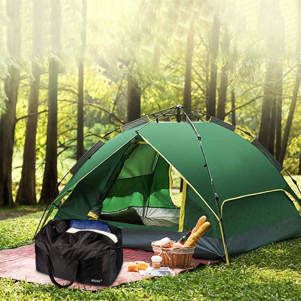 Bolsa de viaje WEERY 96L impermeable plegable unisex negra