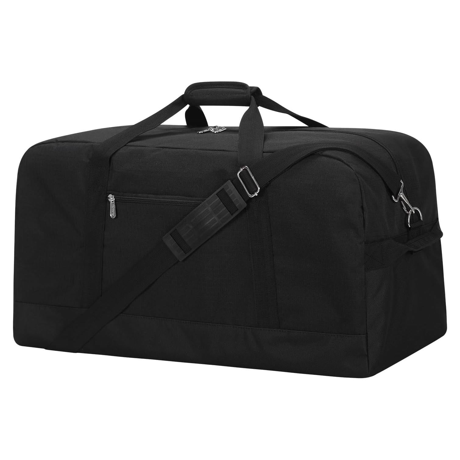 Bolsa de viaje grande 55L para hombres - Negra - 63.5x30.5x30.5 cm