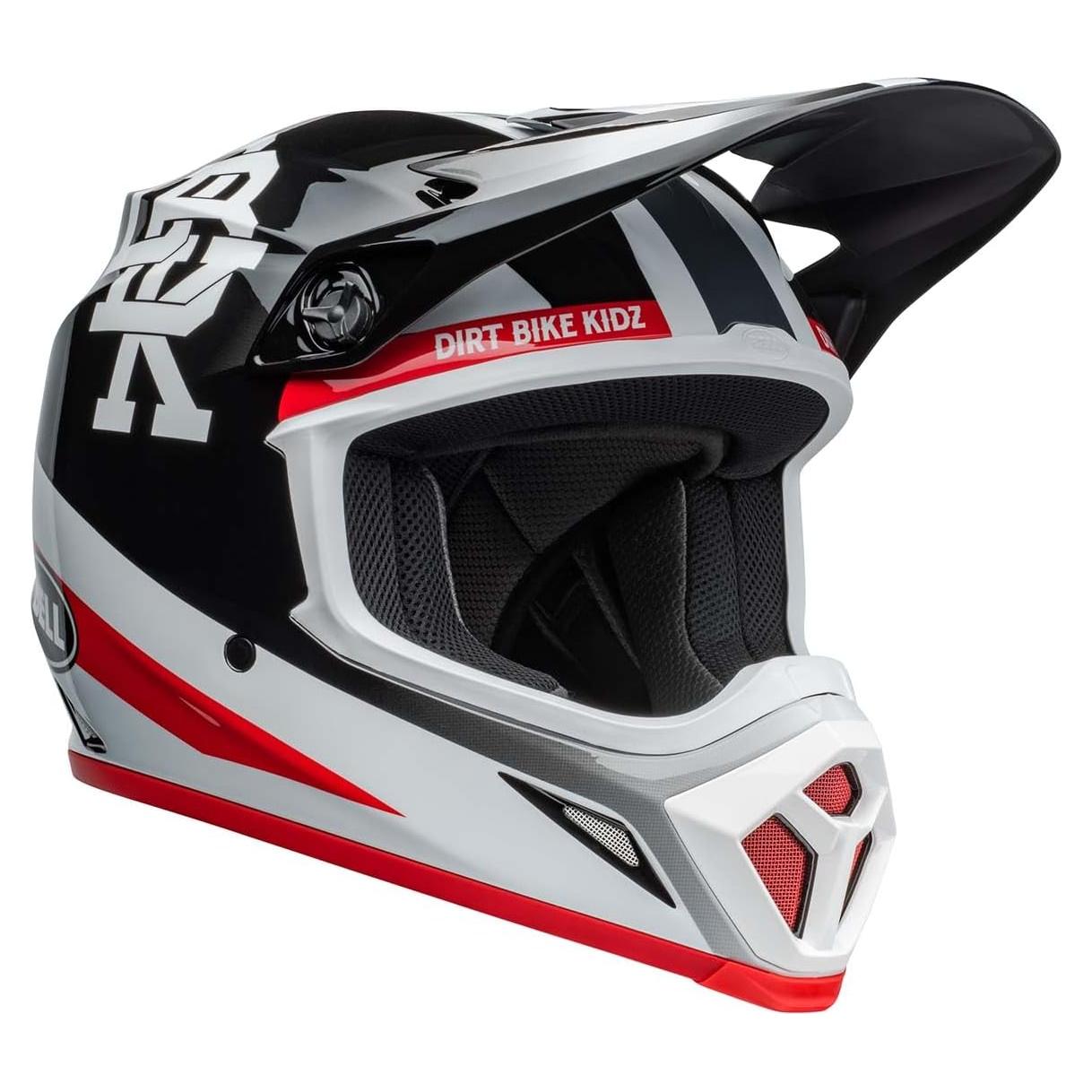 Casco de Motocross BELL MX-9 MIPS Negro/Blanco XX-Large