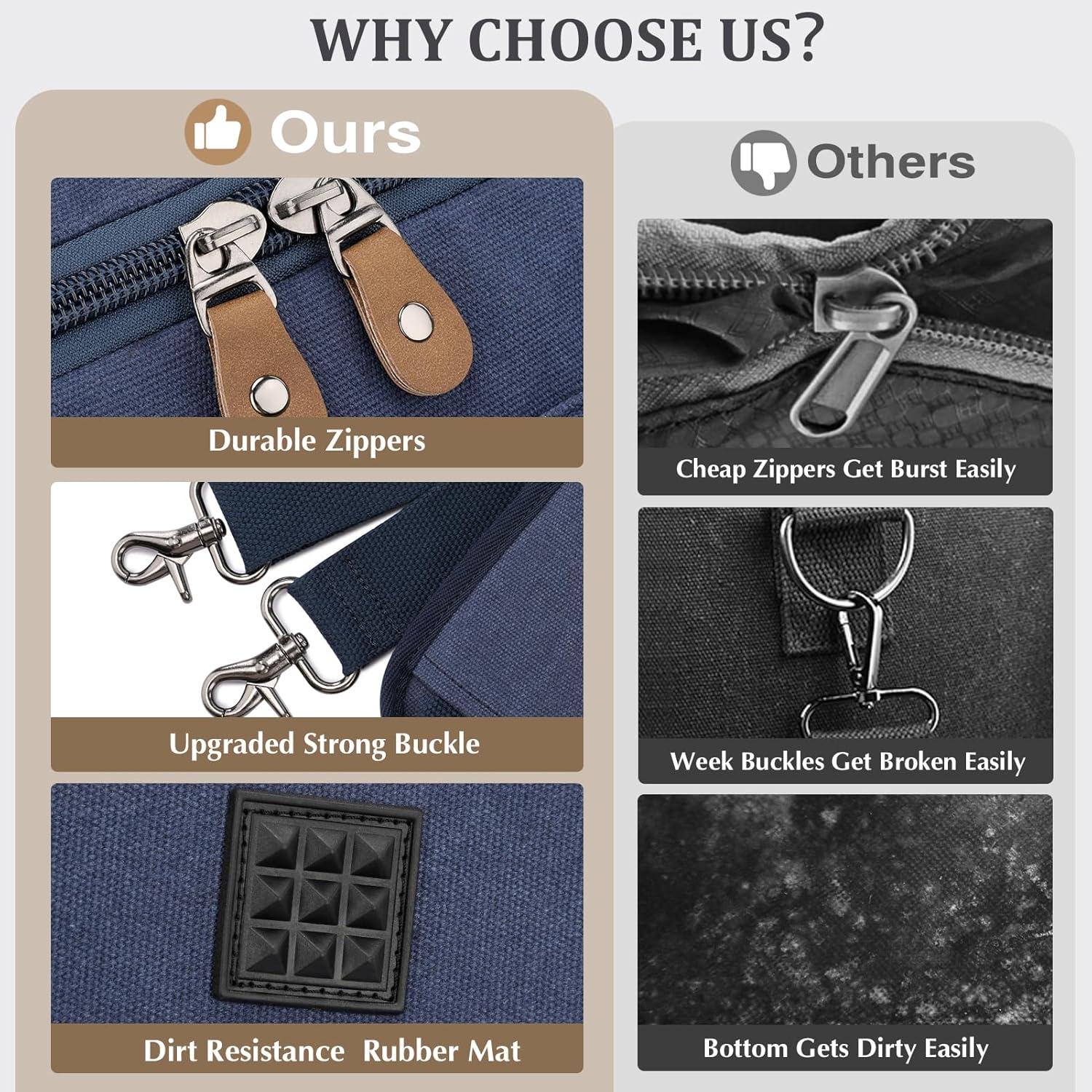 Bolsa de Viaje Expandible Gonex 50L Lona Resistente al Agua