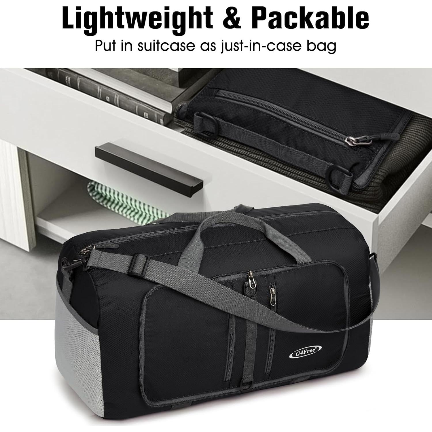 Bolsa Duffle Plegable G4Free 40L Resistente al Agua