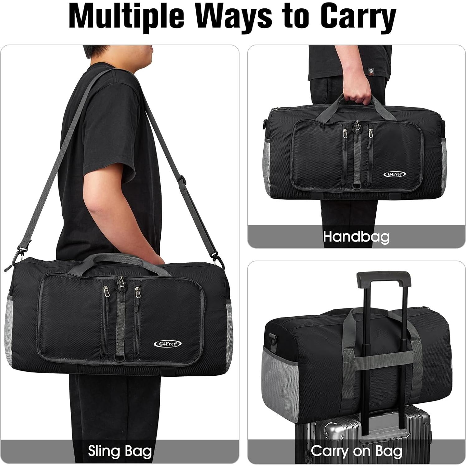 Bolsa Duffle Plegable G4Free 40L Resistente al Agua