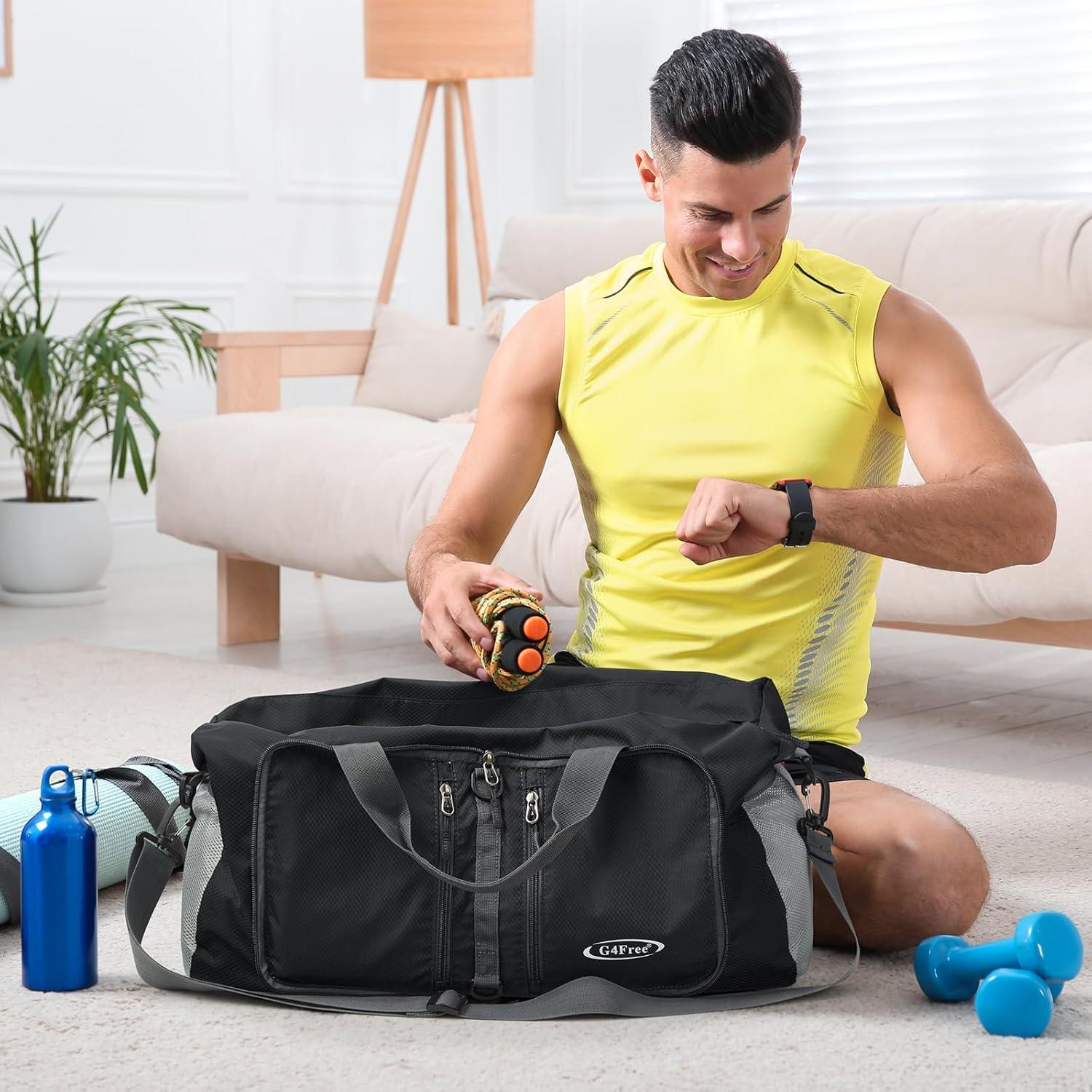 Bolsa Duffle Plegable G4Free 40L Resistente al Agua