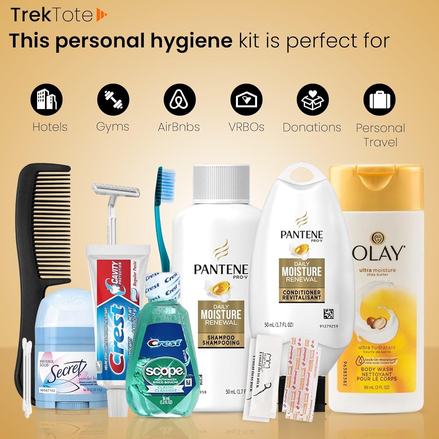 Kit de Aseo de Viaje Trektote 15 Piezas Aprobado por TSA