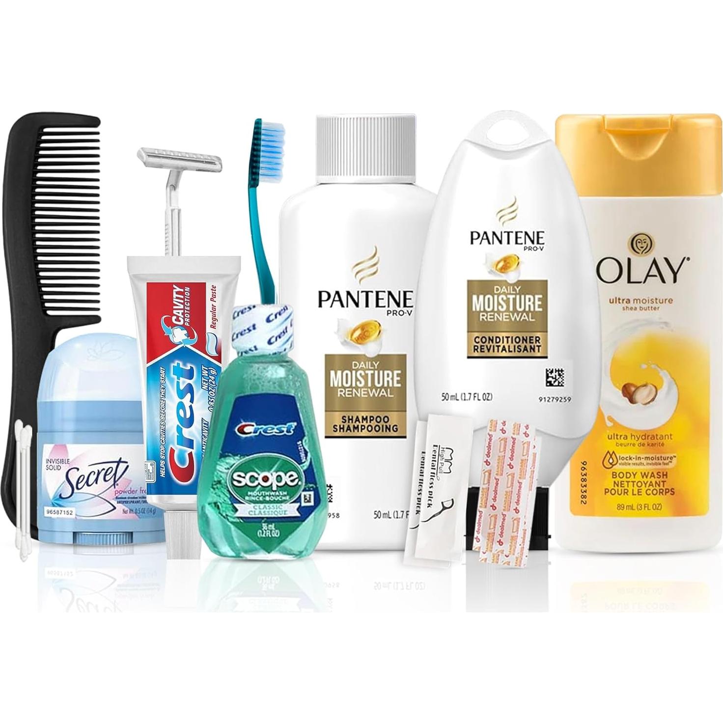 Kit de Aseo de Viaje Trektote 15 Piezas Aprobado por TSA