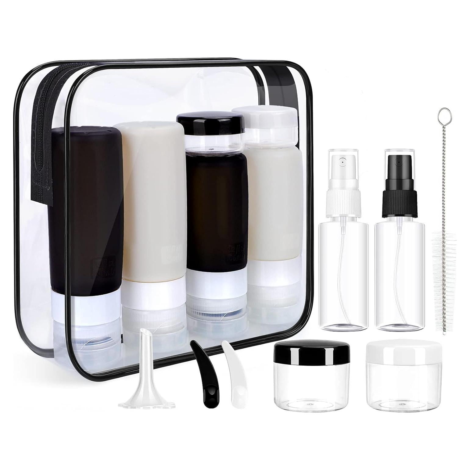 Set de Botellas de Viaje Morfone 16 Piezas Silicona 2oz 3oz