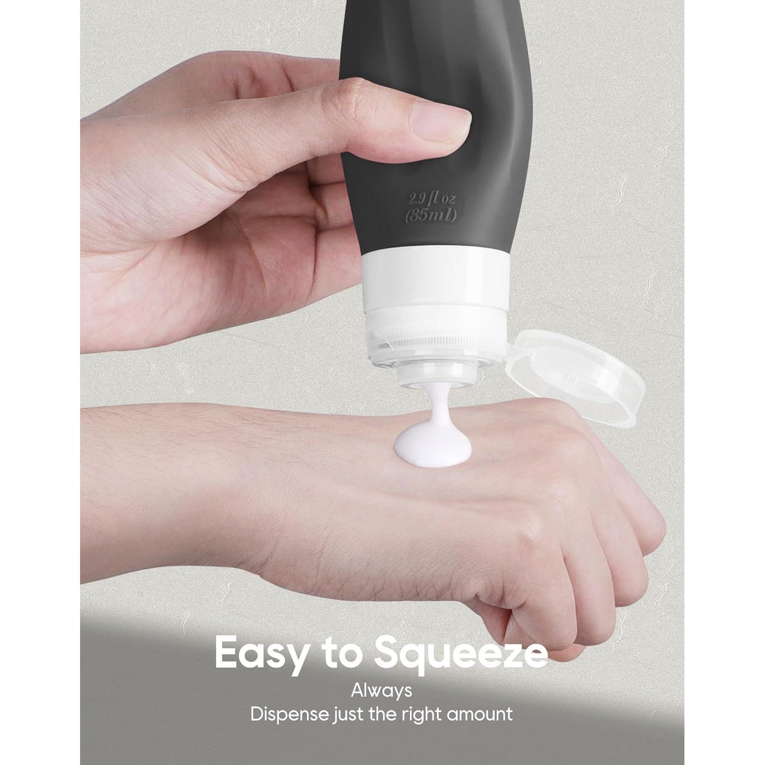 Set de Botellas de Viaje Morfone 16 Piezas Silicona 2oz 3oz