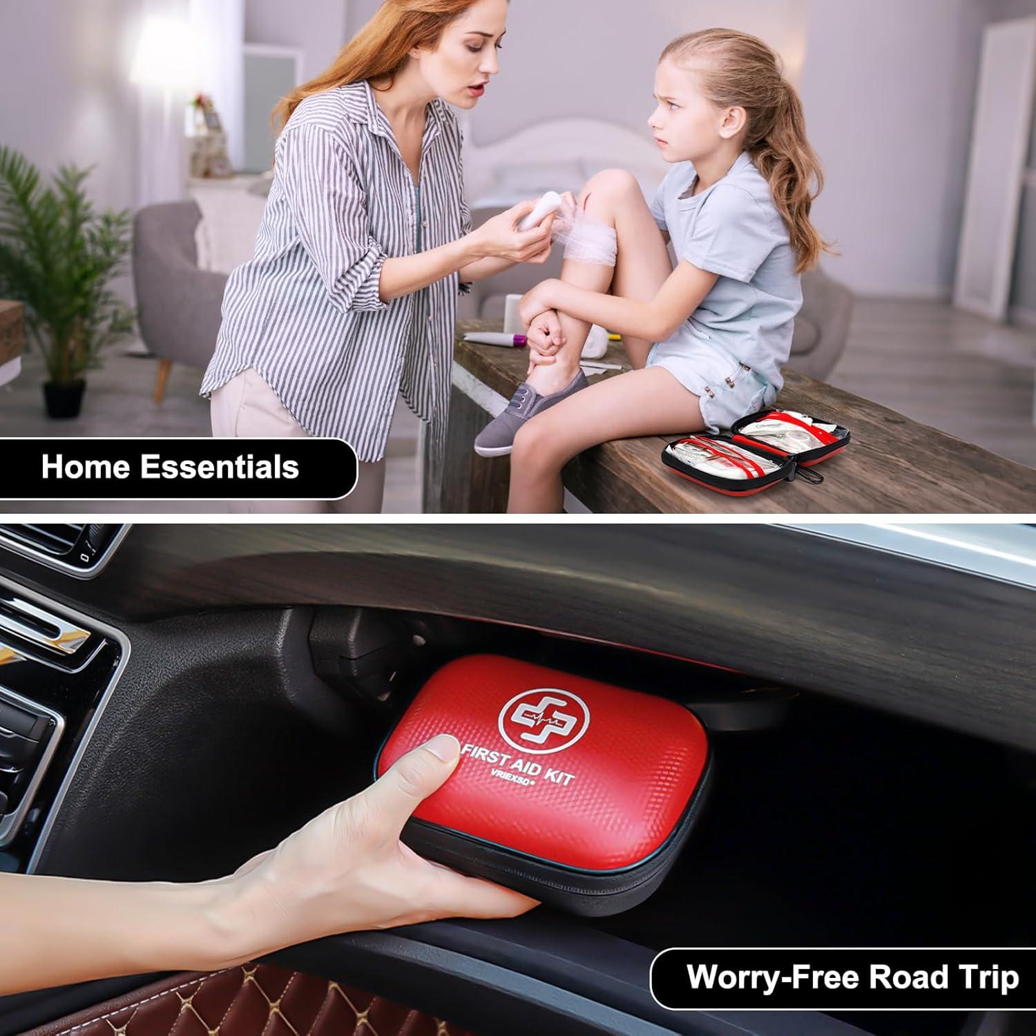 Kit de Primeros Auxilios VRIEXSD Rojo 150 Piezas Impermeable