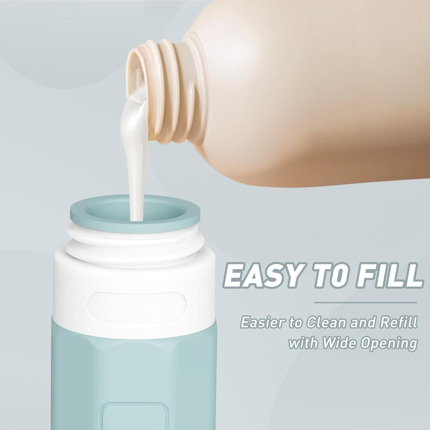 Botellas de Viaje Silicona 3oz Aprobadas por TSA - MateeyLife