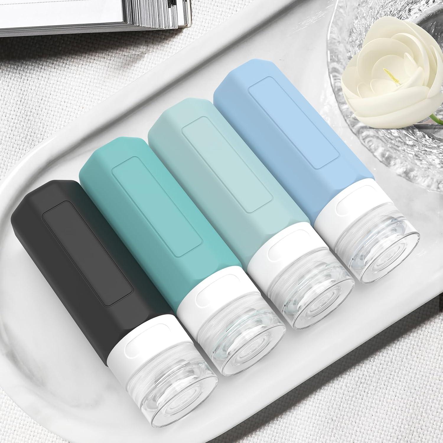 Botellas de Viaje Silicona 3oz Aprobadas por TSA - MateeyLife