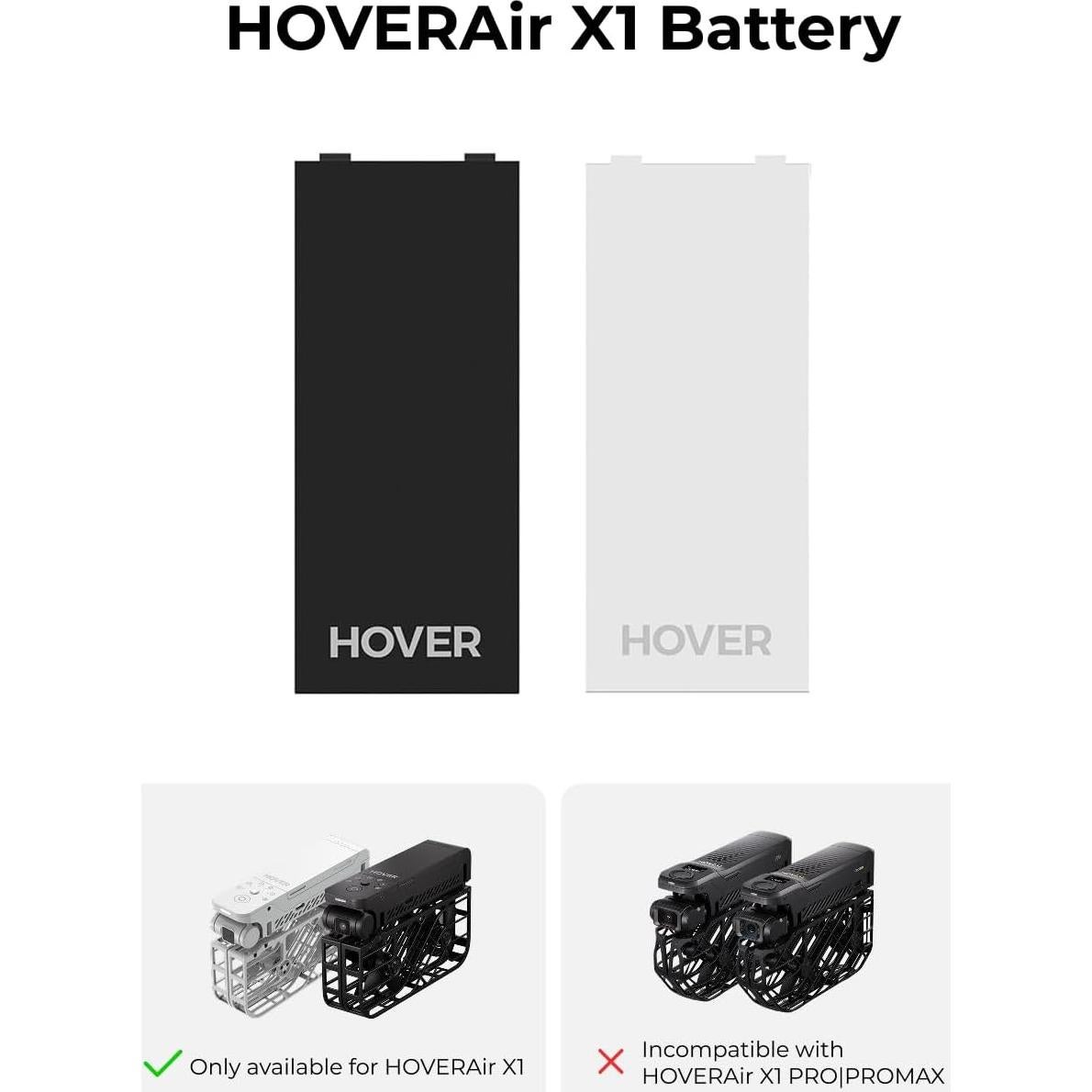Batería de Polímero de Litio HOVERAir X1 Negra - 41g