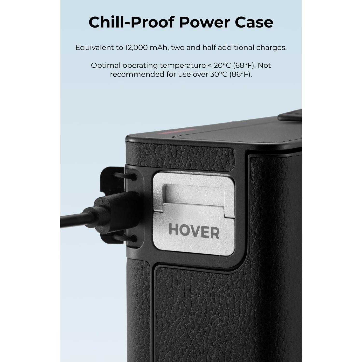 PowerCase for HOVERAir X1 PRO/PROMAX, for Cold Weather with Fast Charging and Instant Wake Up Features