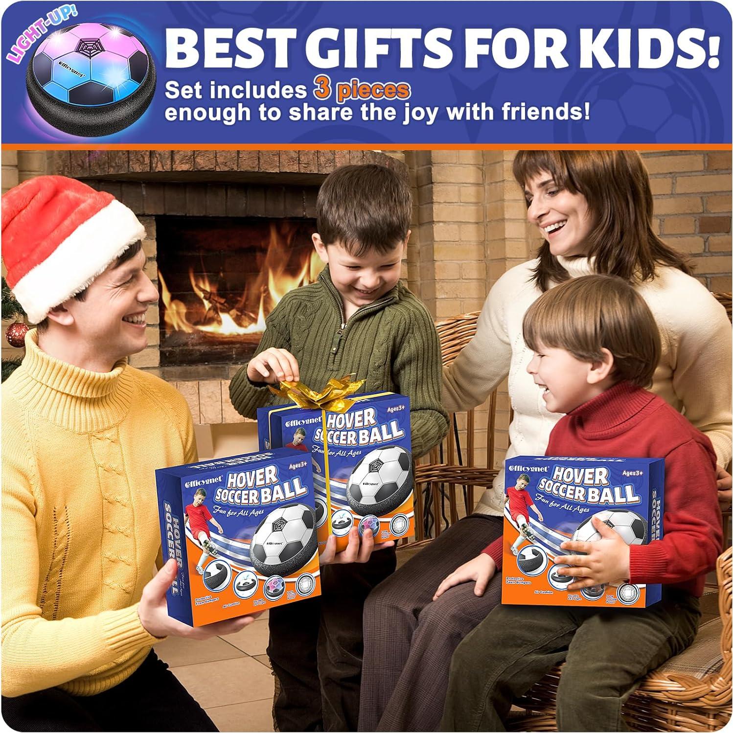 Paquete de 3 Balones de Fútbol Flotantes Officygnet LED